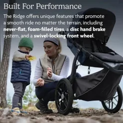 Uppababy - Ridge Jogging Stroller, Theo (taupe escuro/estrutura de carbono) Hot