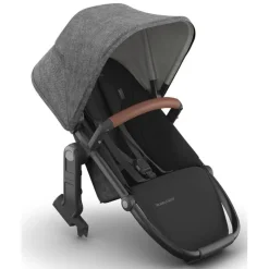 Uppababy - Rumbleseat V3 Second Lower Seat, Greyson (Charcoal Mélange/Carbon Frame/Saddle Leather) New