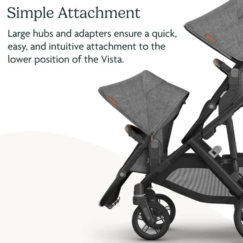 uppababy__rumbleseat_v_se_SKUFjVjwlSn_3.webp Uppababy - Rumbleseat V3 Second Lower Seat, Greyson (Charcoal Mélange/Carbon Frame/Saddle Leather) New