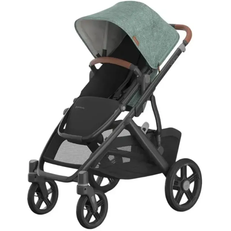 uppababy__vista_v_strolle_SKUzKZCVY26_0.webp Uppababy - Vista V3 Stroller, Gwen (verde mesclado/estrutura de carbono/couro de sela) Hot