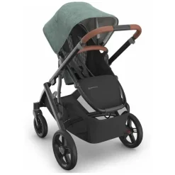 Uppababy - Vista V3 Stroller, Gwen (verde mesclado/estrutura de carbono/couro de sela) Hot