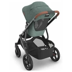 Uppababy - Vista V3 Stroller, Gwen (verde mesclado/estrutura de carbono/couro de sela) Hot