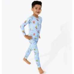 Bellabu Bear Urso Bellabu – Pijama infantil Good Vibes Bamboo Bob Esponja Calça Quadrada Best
