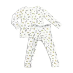 Bellabu Bear Urso Bellabu - Pijama infantil de bambu com leite e biscoitos Discount