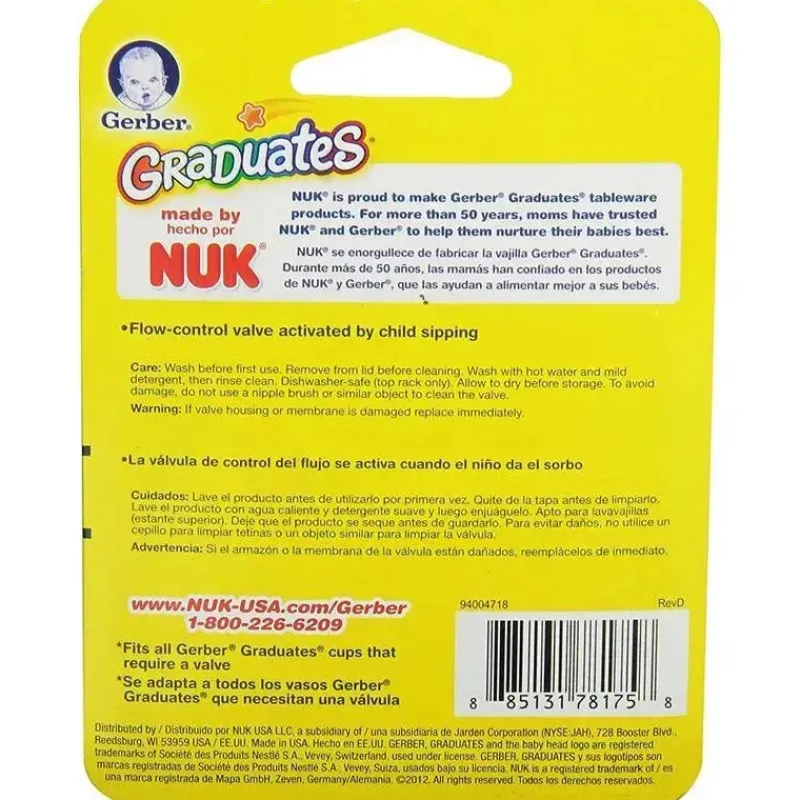 vlvula_de_reposio_padro_d_SKUegPn8EJ6_1.webp Nuk Válvula de reposição padrão de copo à prova de derramamento Gerber Graduates 2-Pack Hot