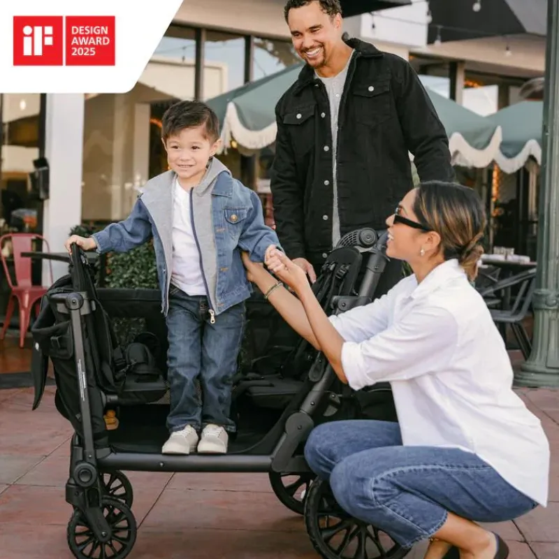 wonderfold__l_quad_stroll_SKUGk5iiRCE_1.webp WonderFold Wagon Stroller WonderFold - L4 Quad Stroller Wagon (4 Seater) Black New