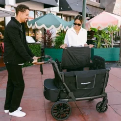 WonderFold Wagon Stroller WonderFold - L4 Quad Stroller Wagon (4 Seater) Black New