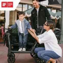 WonderFold Wagon Stroller WonderFold - L4 Quad Stroller Wagon (4 Seater) Grey Online