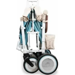 WonderFold Wagon Stroller WonderFold - Volkswagon Special Edition Double Stroller Wagon (2 lugares), Bondi Blue Clearance