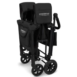 WonderFold Wagon Stroller WonderFold - W2 Luxe Double Stroller Wagon, Preto Sale
