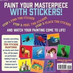 Workman Publishing Paint by Sticker Kids Book Outlet