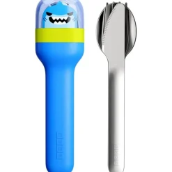 Zoku - Kids Pocket Utensil Set, Shark Hot