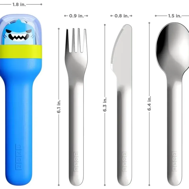 zoku__kids_pocket_utensil_SKUGtOYdJQg_4.webp Zoku - Kids Pocket Utensil Set, Shark Hot