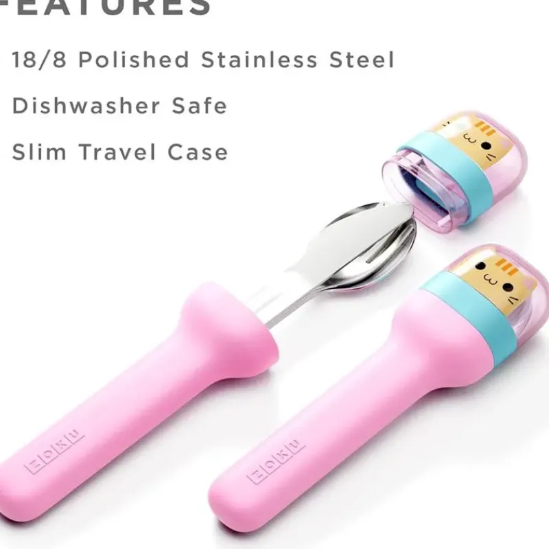 zoku__kids_pocket_utensil_SKUk0wMthG0_5.webp Zoku - Kids Pocket Utensil Set, Kitty Online