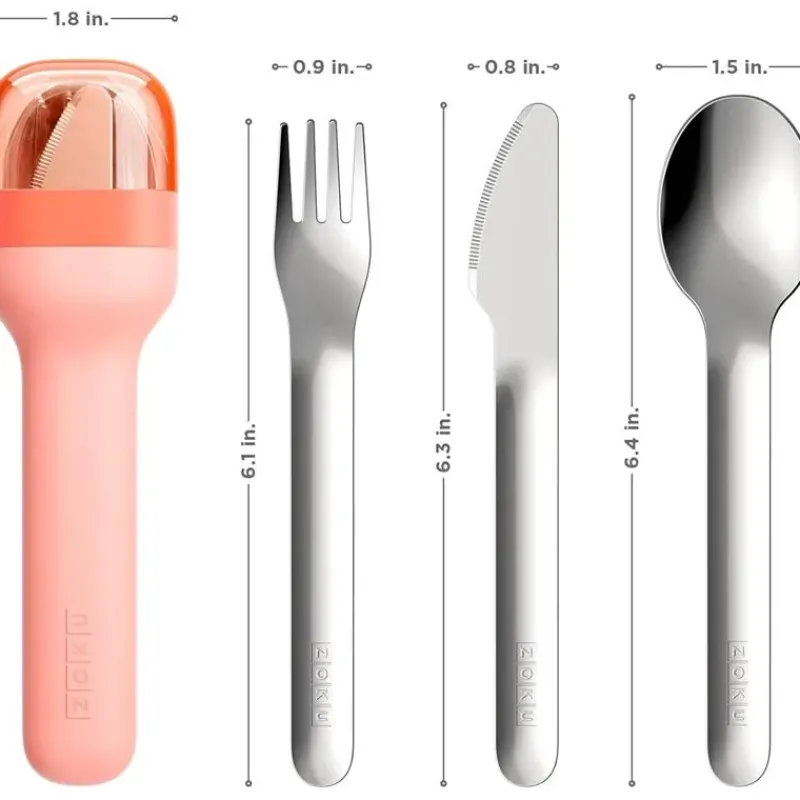 zoku__pocket_utensil_set__SKUe9DkJjvi_4.webp Zoku - Pocket Utensil Set, Peach Sale