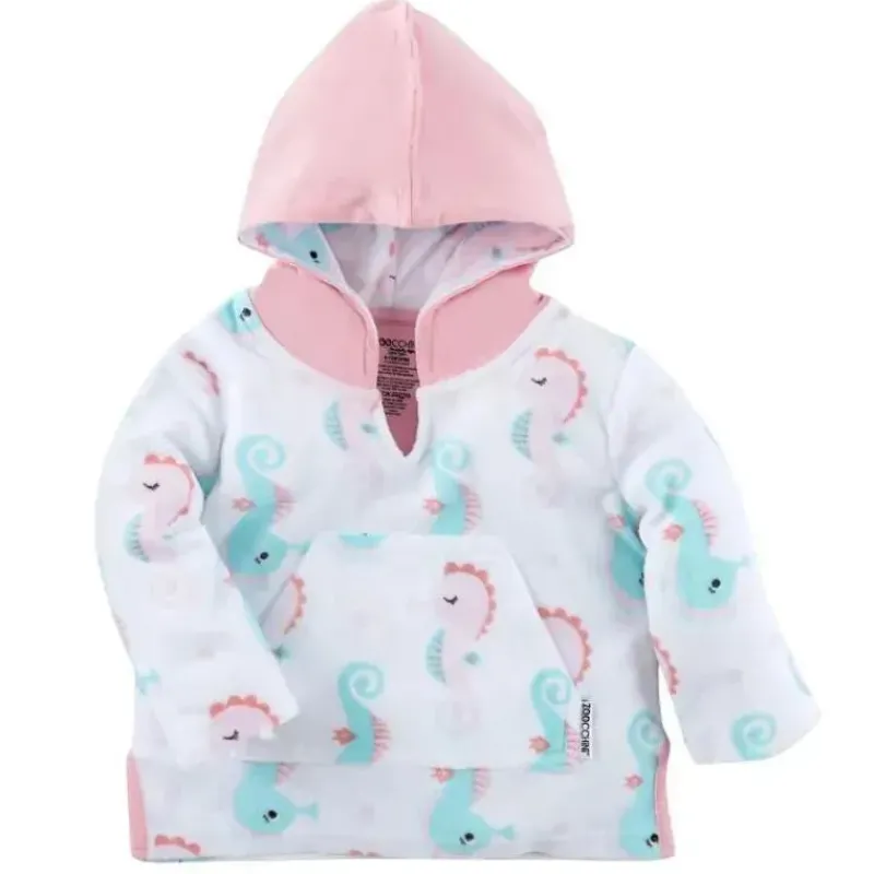 zoocchini__baby_girl_terr_SKUH8h5fyoC_0.webp Zoocchini - Baby Girl Terry Swim Coverup Upf50+, Seahorse Best