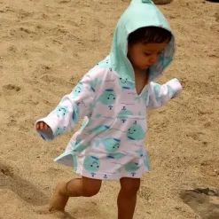 Zoocchini - Baby Girl Terry Swim Coverup Upf50+, Seahorse Best