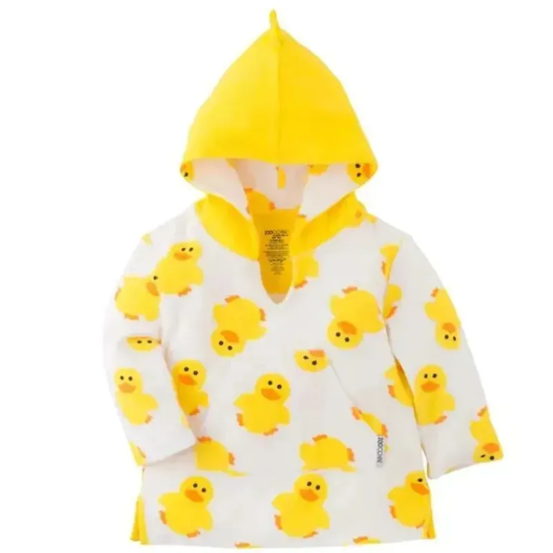 zoocchini__baby_terry_swi_SKUUdRbvTpS_0.webp Zoocchini - Baby Terry Swim Coverup UPF50+, Pato Hot