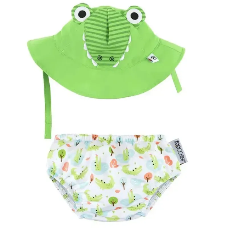 zoocchini__conjunto_de_fr_SKUcjnTtEBu_0.webp Zoocchini - conjunto de fraldas de banho e chapéu de sol, Aidan The Alligator Sale