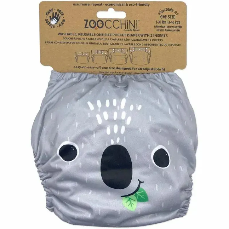zoocchini__fralda_de_pano_SKUllzGChws_0.webp Zoocchini - fralda de pano Koala com 2 unidades de inserção tamanho único New